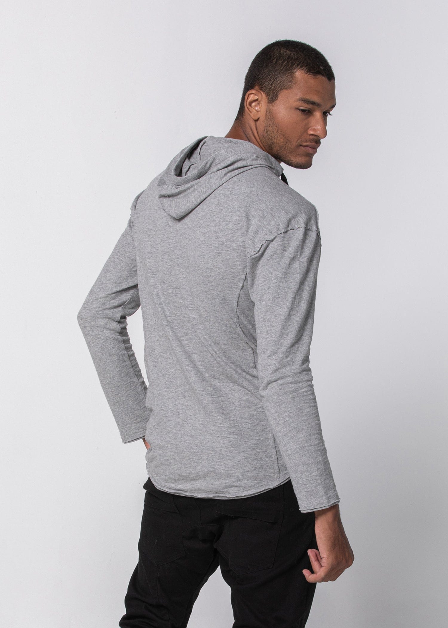 Slimline Hoodie Mens Lightweight Organic Cotton Hoodie WE-AR