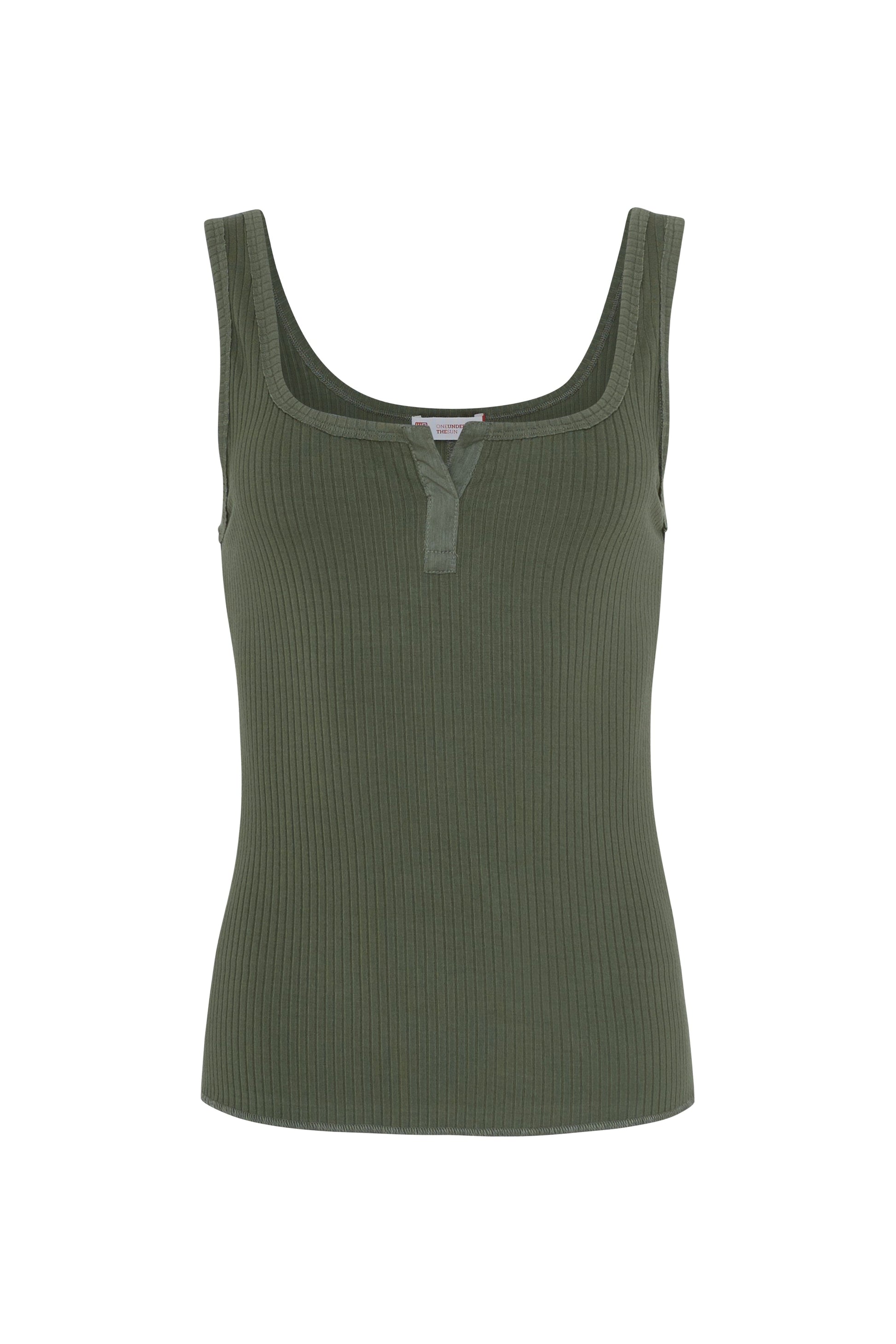 Eco Vero Henly Tank olive / XS WE-AR Eco Vero Henly Tank | Sustainable Yoga & Off-Duty Wear