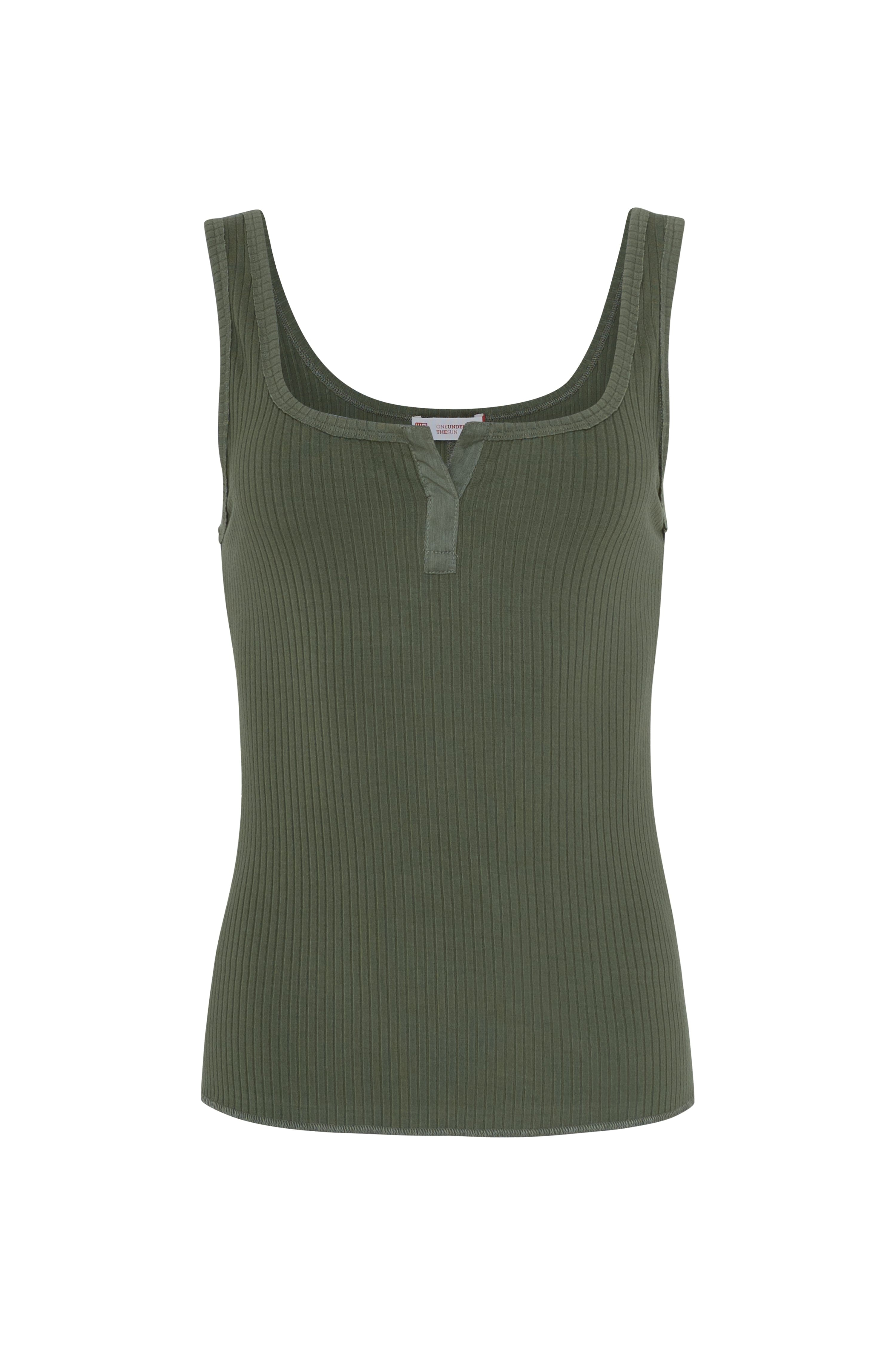 Eco Vero Henly Tank olive / XS WE-AR Eco Vero Henly Tank | Sustainable Yoga & Off-Duty Wear