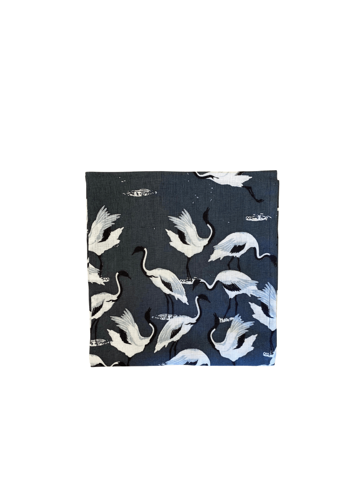 WE-AR Linen Tea Towel Tradewinds Heron Print
