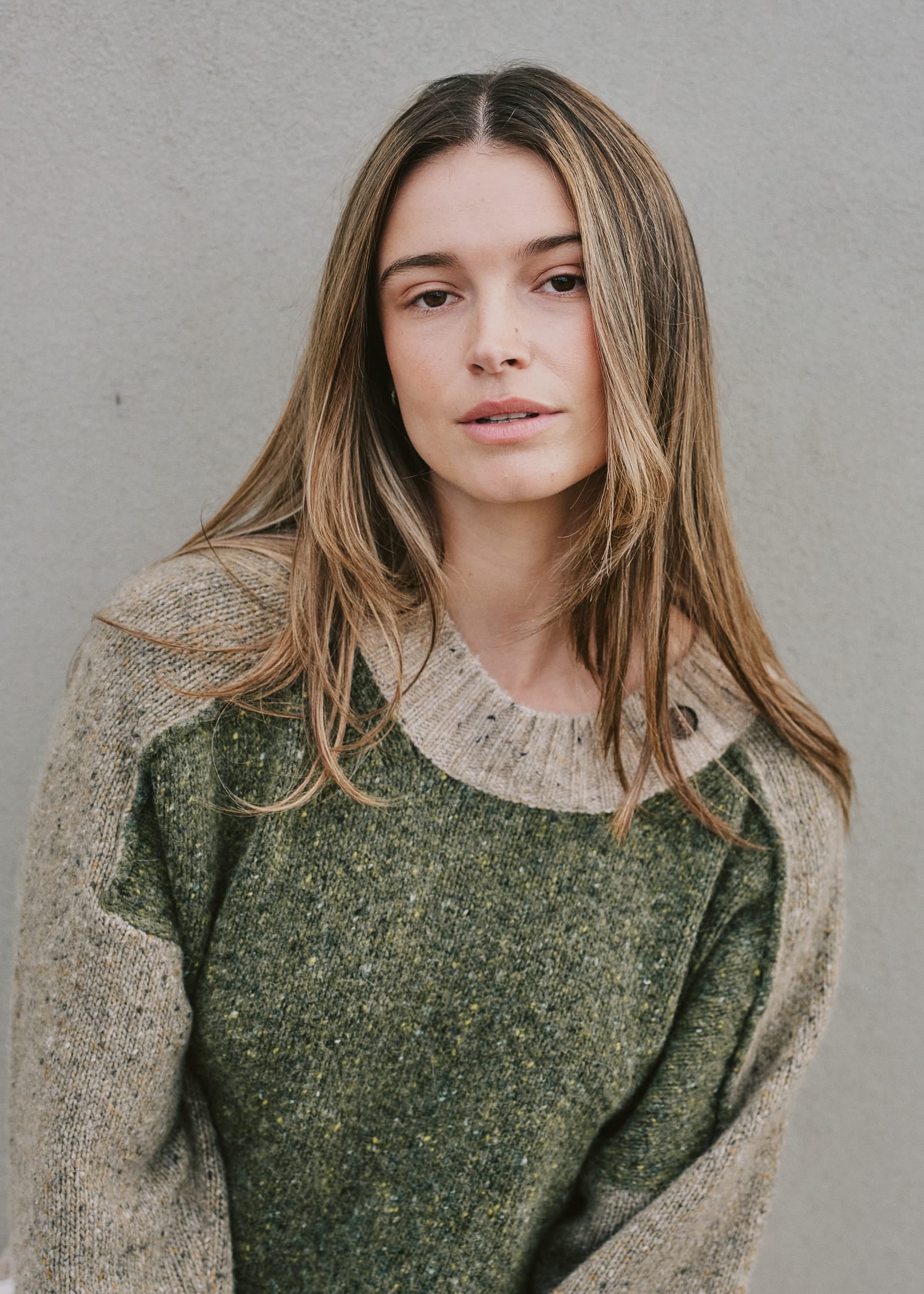 Ridge Sweater moss field / S/M Ridge Sweater