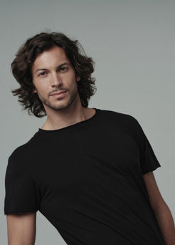 Organic Pima Tee black / S WE-AR Organic Pima Tee | Sustainable Yoga & Off-Duty Wear