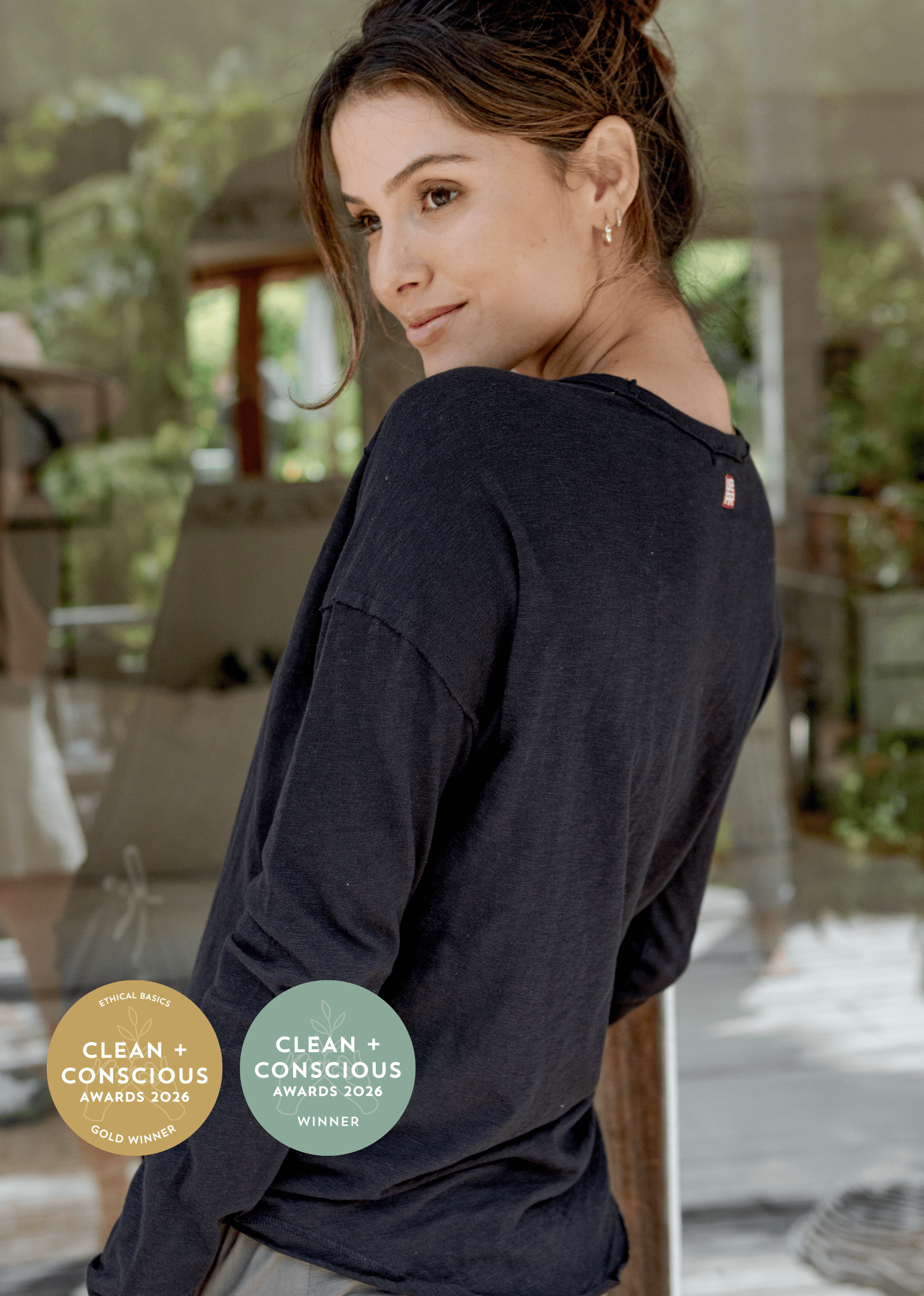 Baby Bat black / XS Baby Bat Long Sleeve | GOTS Organic Cotton Top | WE-AR