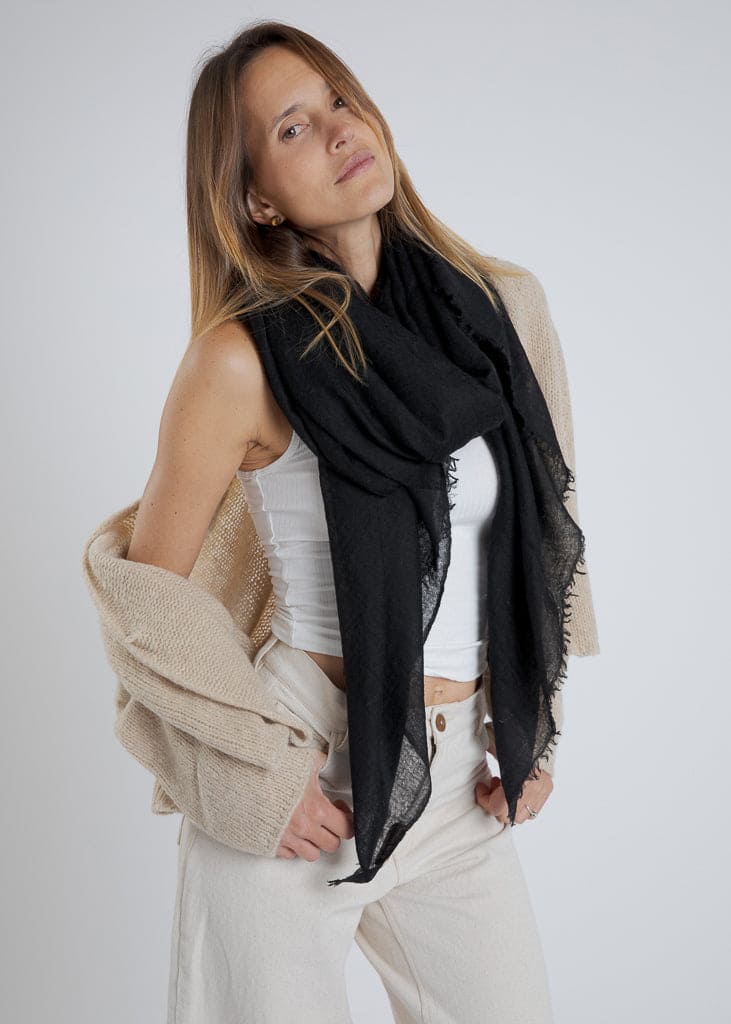 Feather Cashmere Scarf