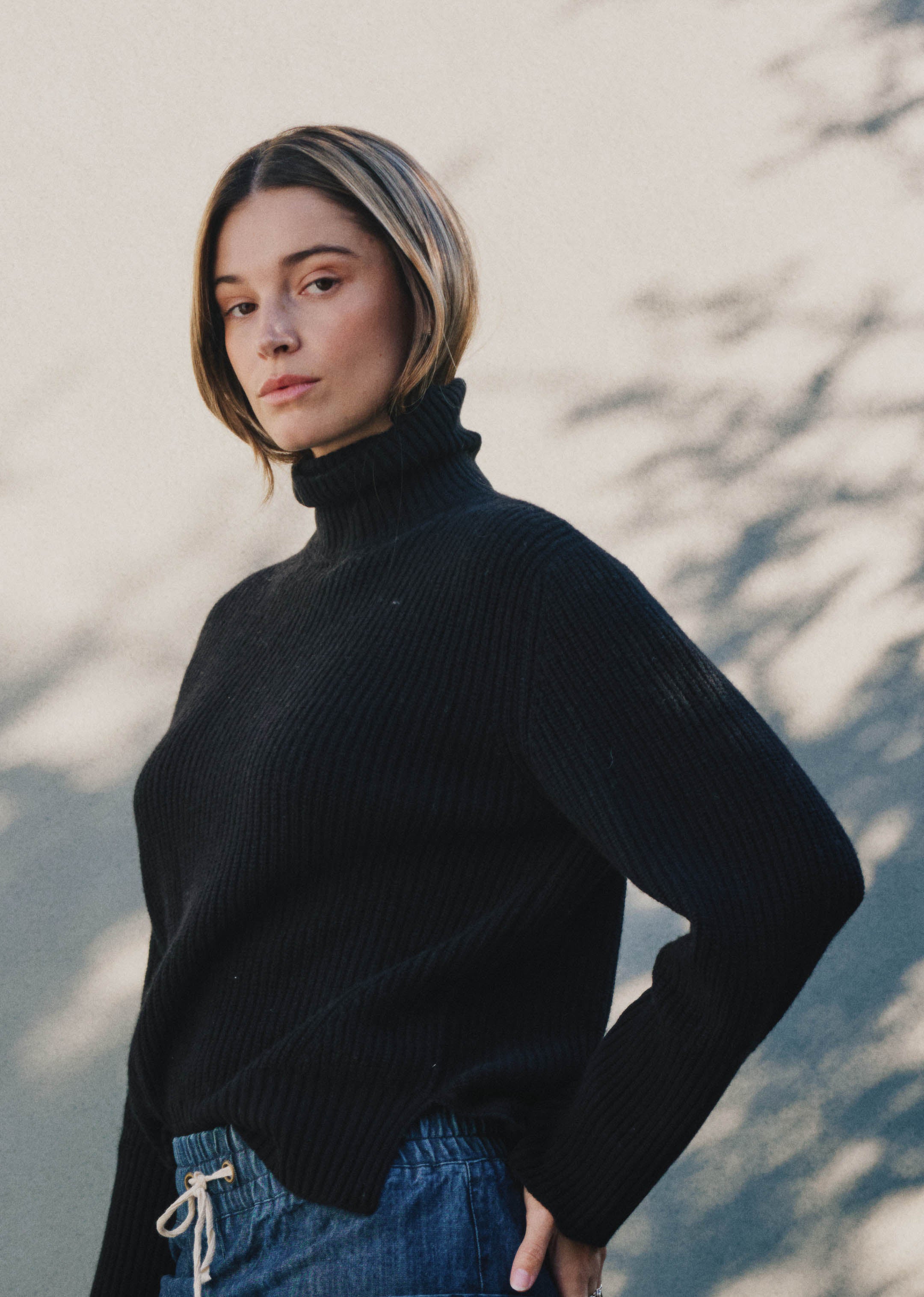Piper Knit black / S WE-AR Alma Sweater | Sustainable Yoga & Off-Duty Wear
