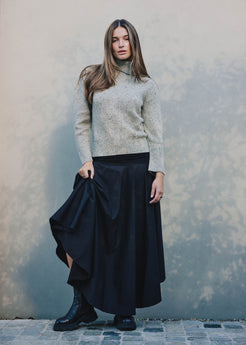 Piper Knit oreo / S WE-AR Alma Sweater | Sustainable Yoga & Off-Duty Wear