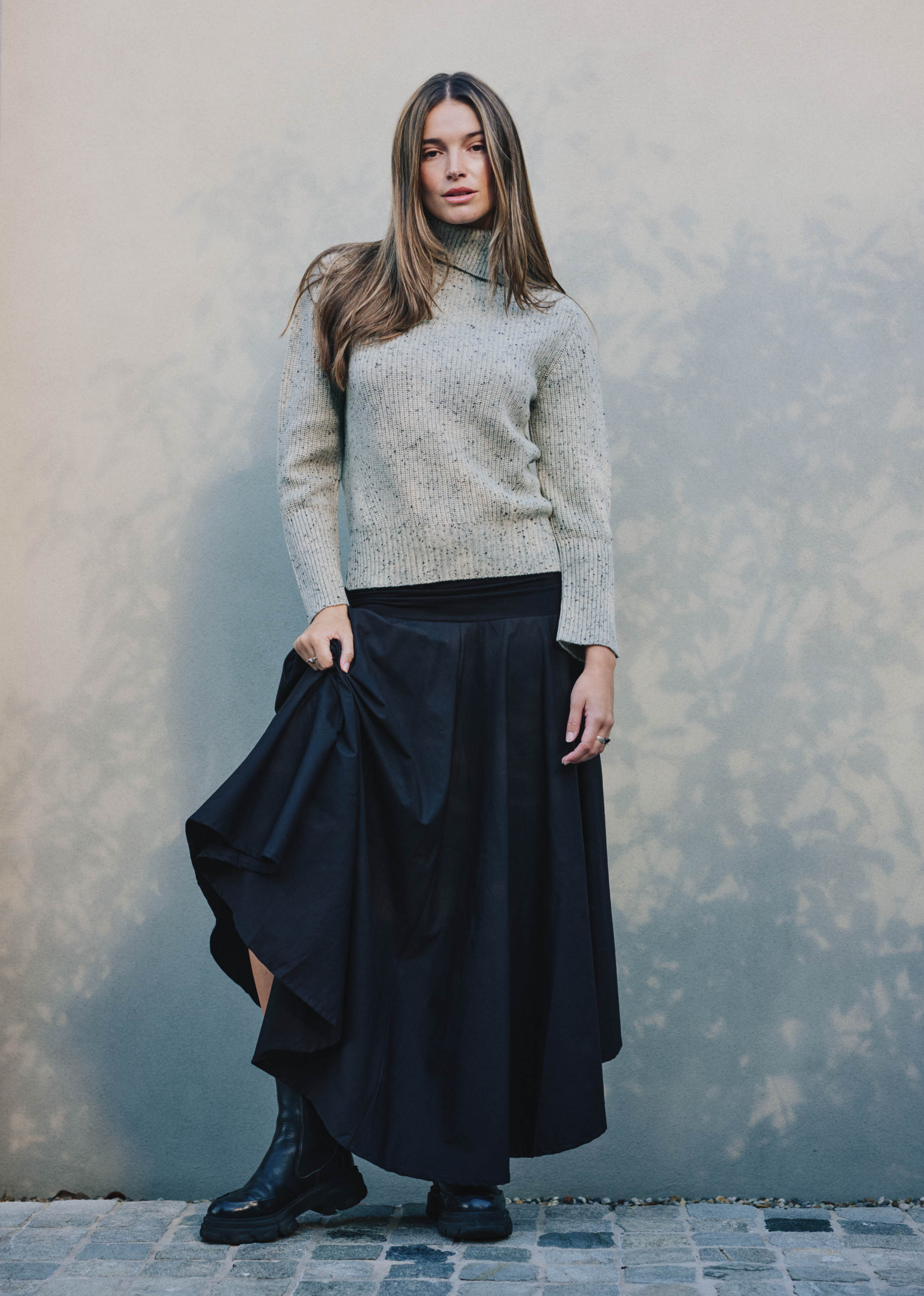 Piper Knit oreo / S WE-AR Alma Sweater | Sustainable Yoga & Off-Duty Wear
