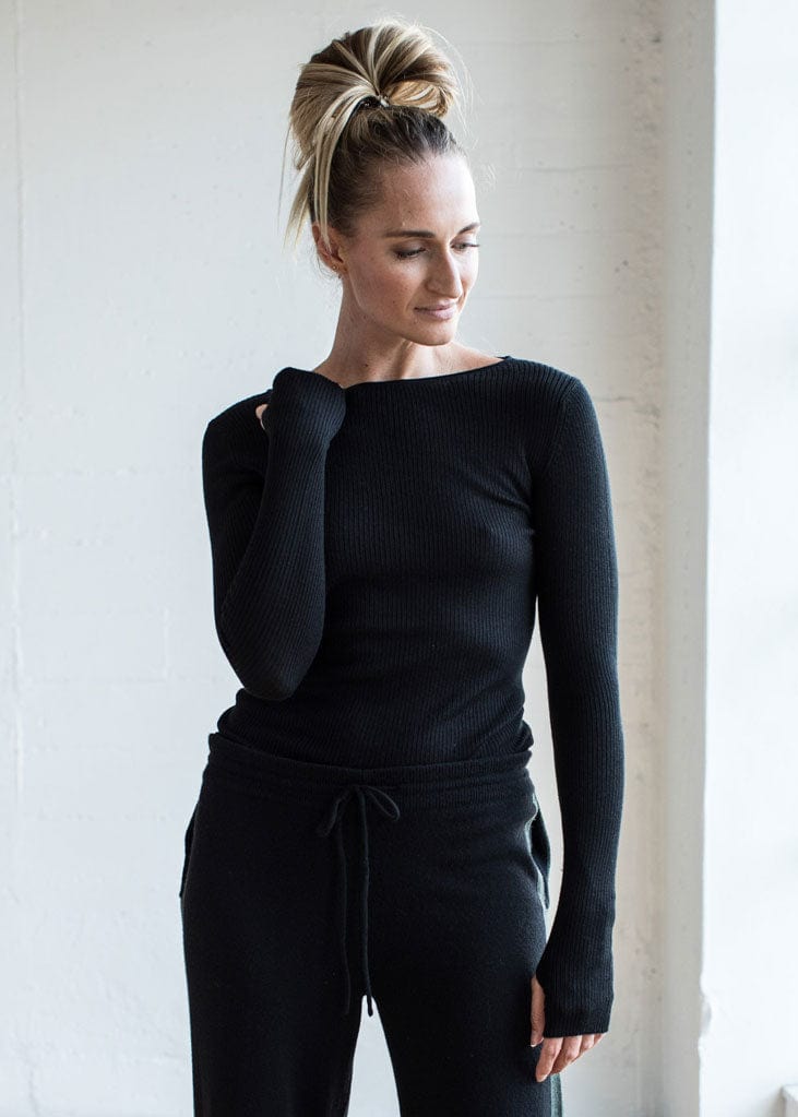 Skinny Rib Long Sleeve black / S Skinny Rib Long Sleeve