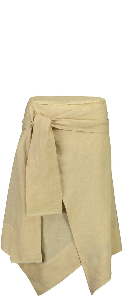 Sandshell Linen Wrap Skirt