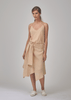 Sandshell Linen Wrap Skirt