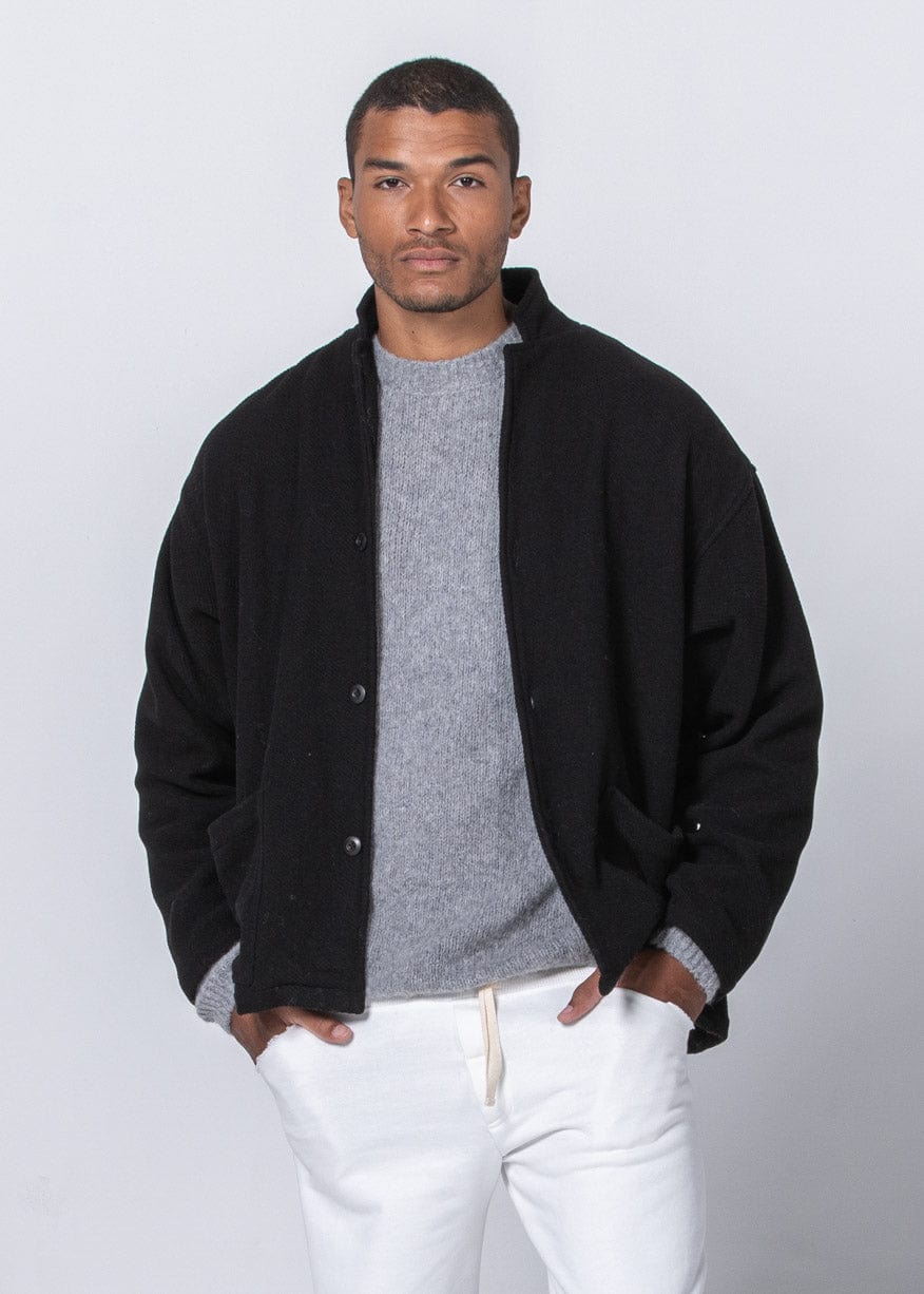 Peleton Wool Jacket black / OS WE-AR Peleton Wool Jacket | Sustainable Yoga & Off-Duty Wear