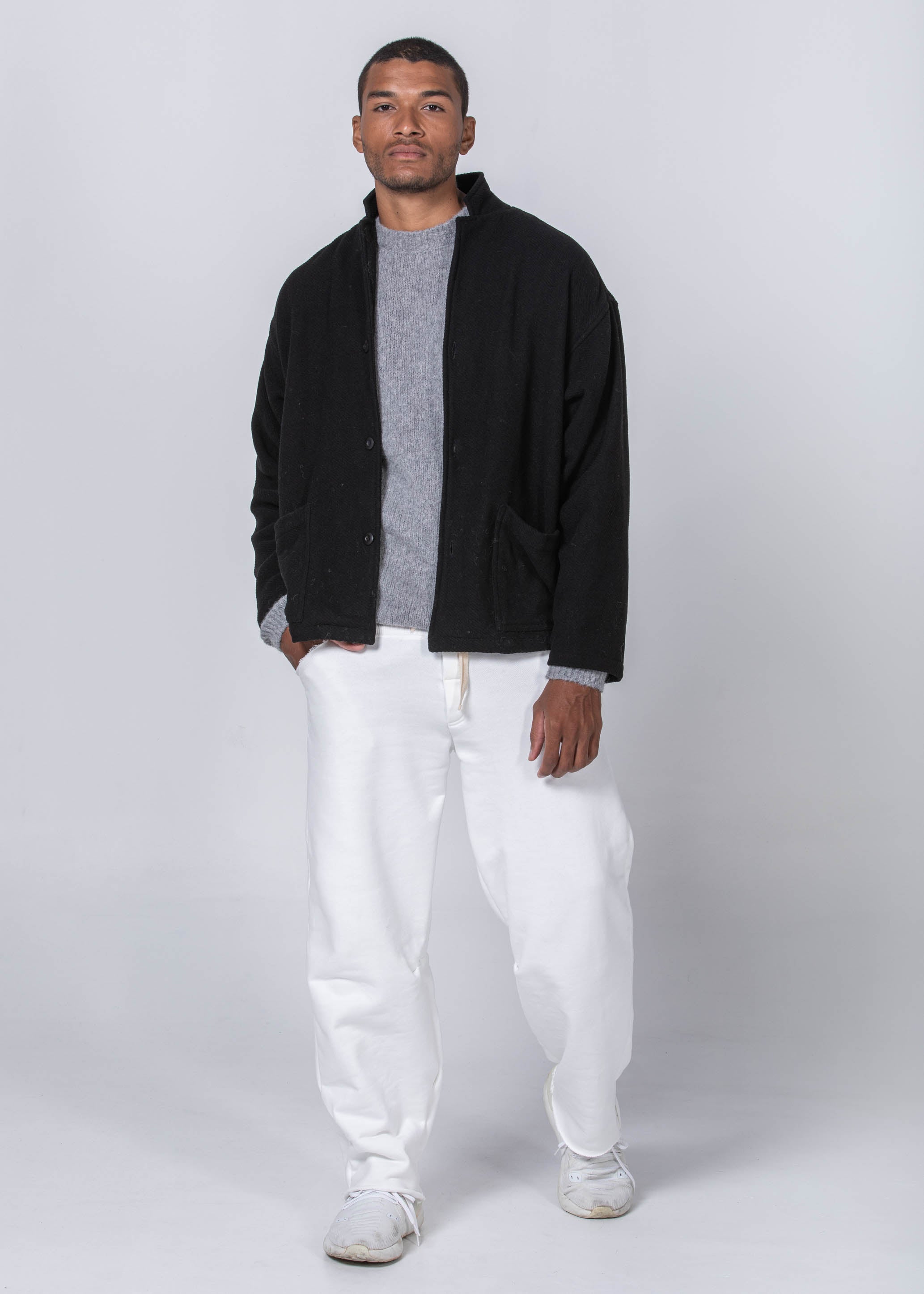 Peleton Wool Jacket black / OS WE-AR Peleton Wool Jacket | Sustainable Yoga & Off-Duty Wear