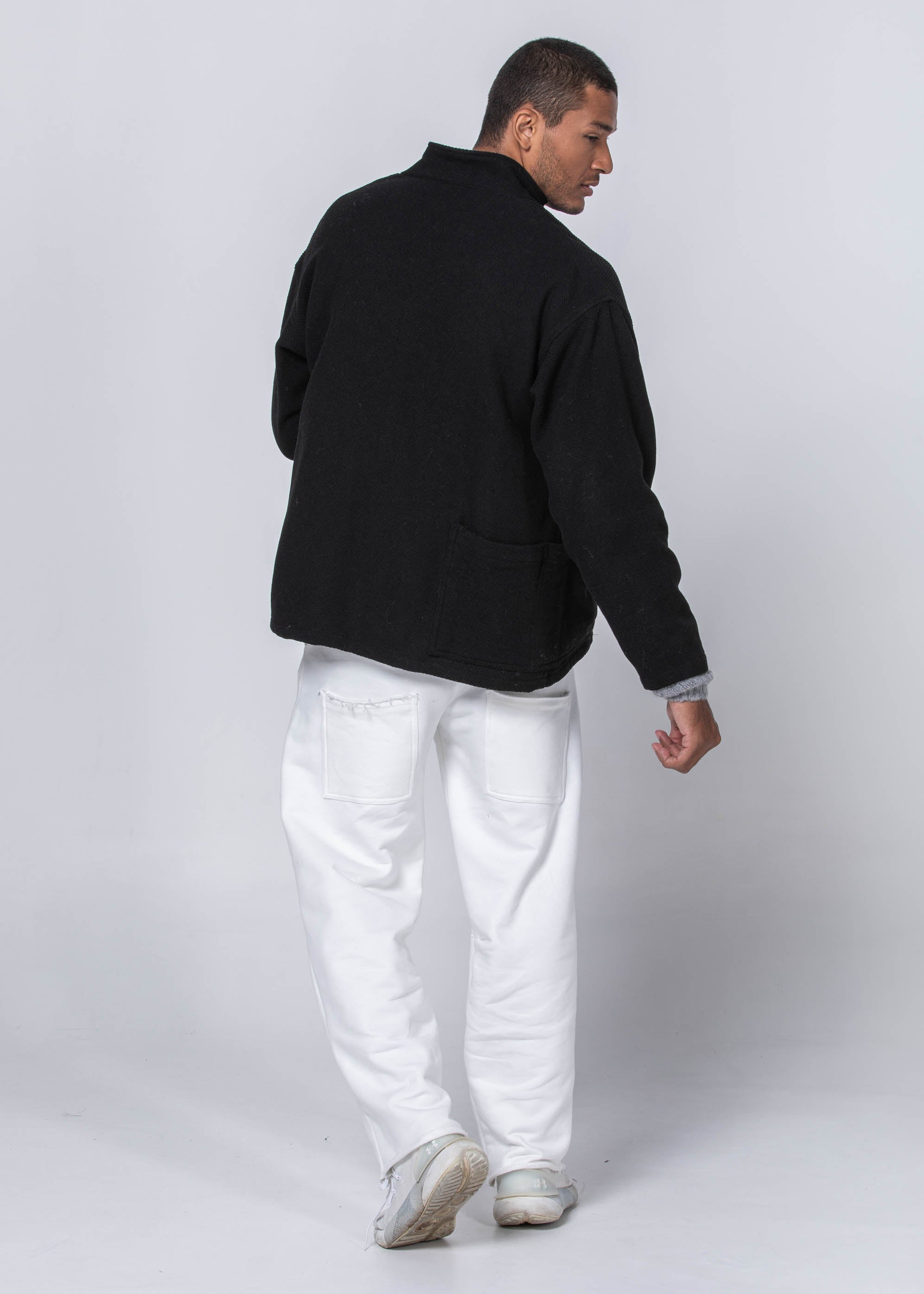 Peleton Wool Jacket black / OS WE-AR Peleton Wool Jacket | Sustainable Yoga & Off-Duty Wear