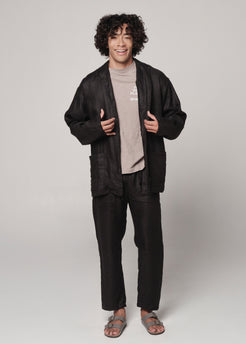 Linen Peleton Pants black / S Linen Peleton Pants