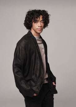 Linen Peleton Jacket black / S/M Linen Peleton Jacket