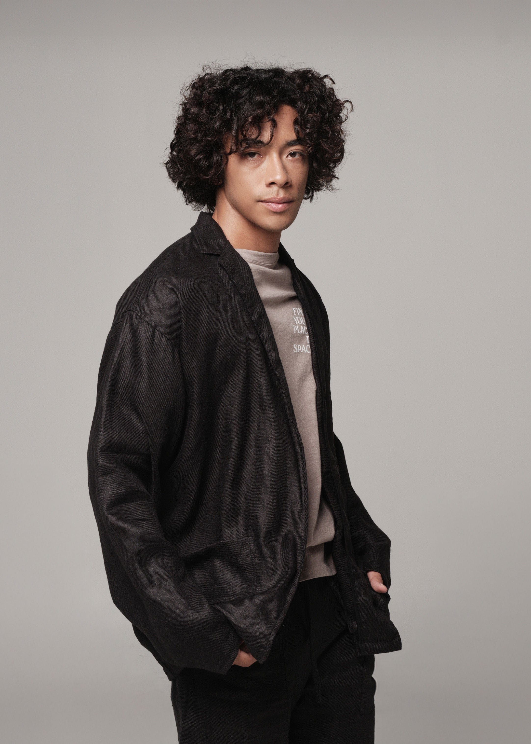 Linen Peleton Jacket black / S/M Linen Peleton Jacket