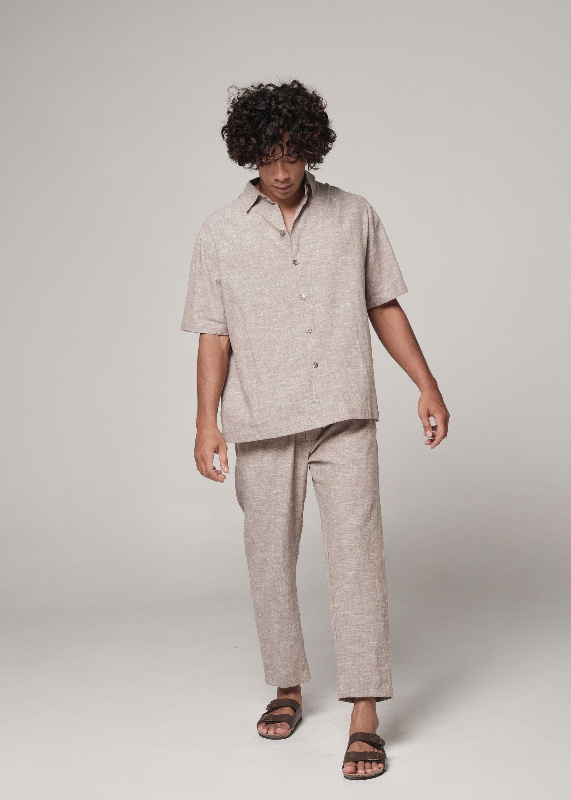 Linen Ibi Pants crushed almond / S Linen Ibi Pants