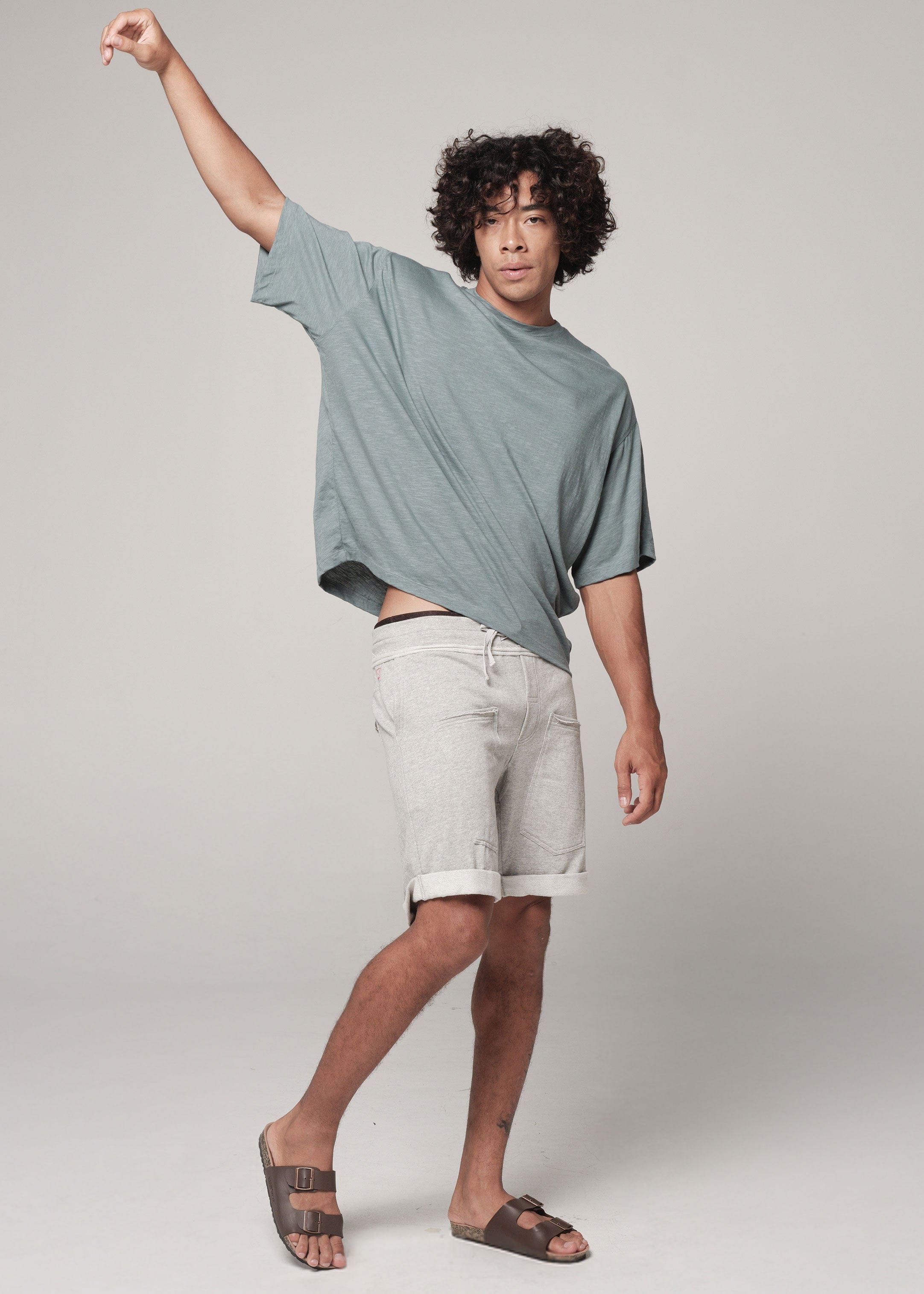 Terry Shorts grey marl / S Terry Shorts | Mens Yoga Shorts | WE-AR