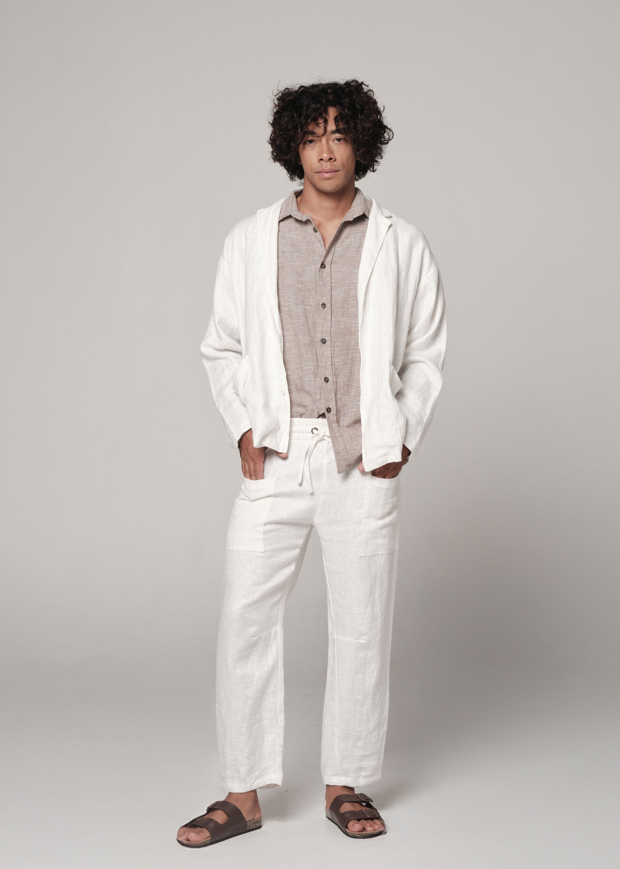 Linen Peleton Pants parchment / S Linen Peleton Pants