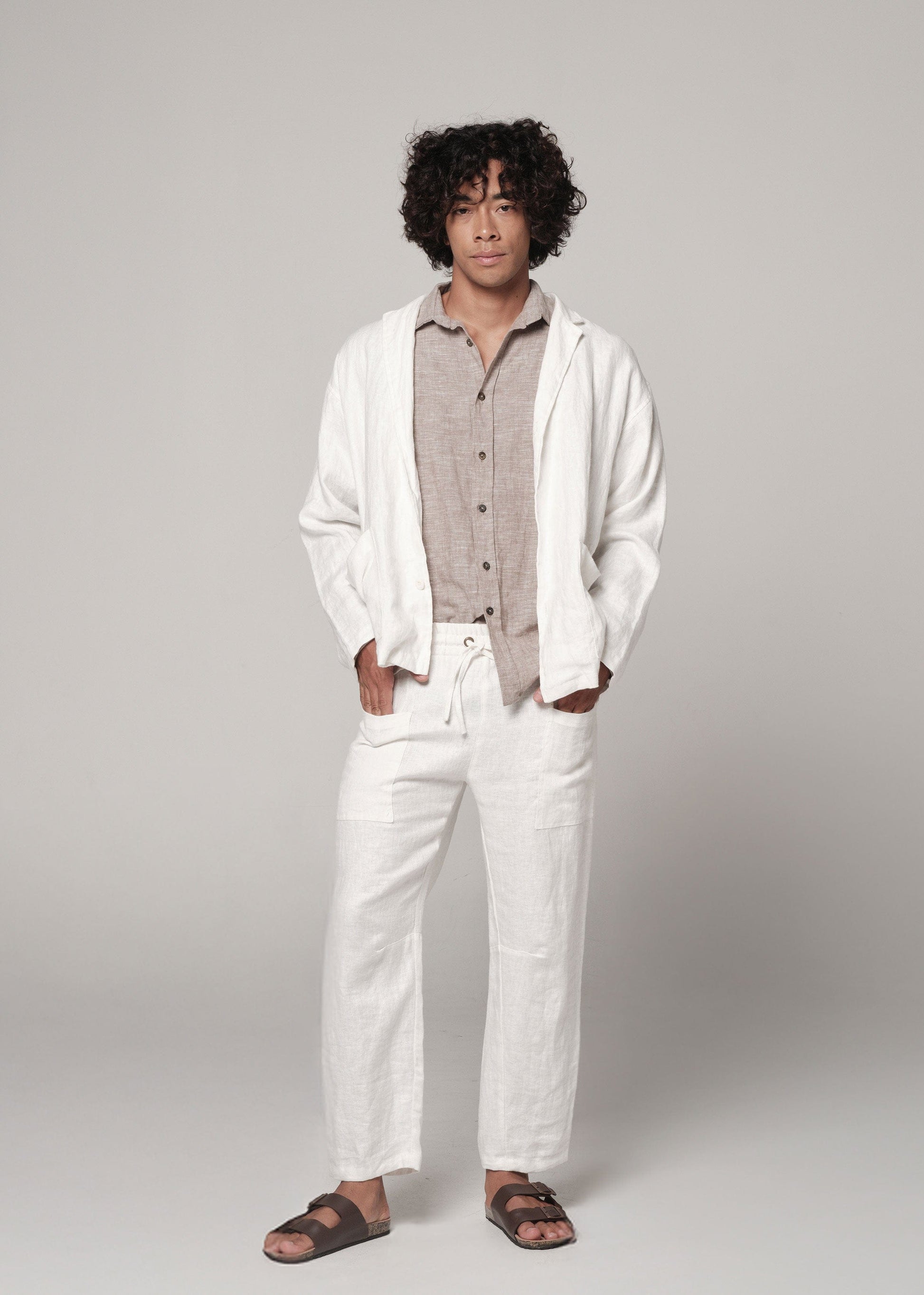 Linen Peleton Pants parchment / S Linen Peleton Pants