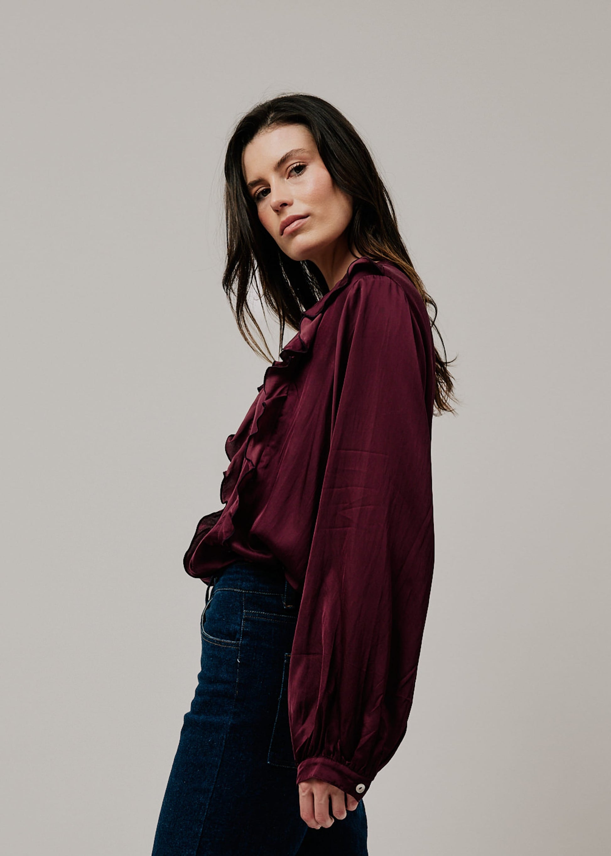 Cadence Blouse acai / S/M Cadence Blouse
