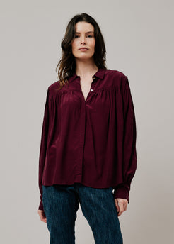 Script Blouse acai / S/M Script Blouse