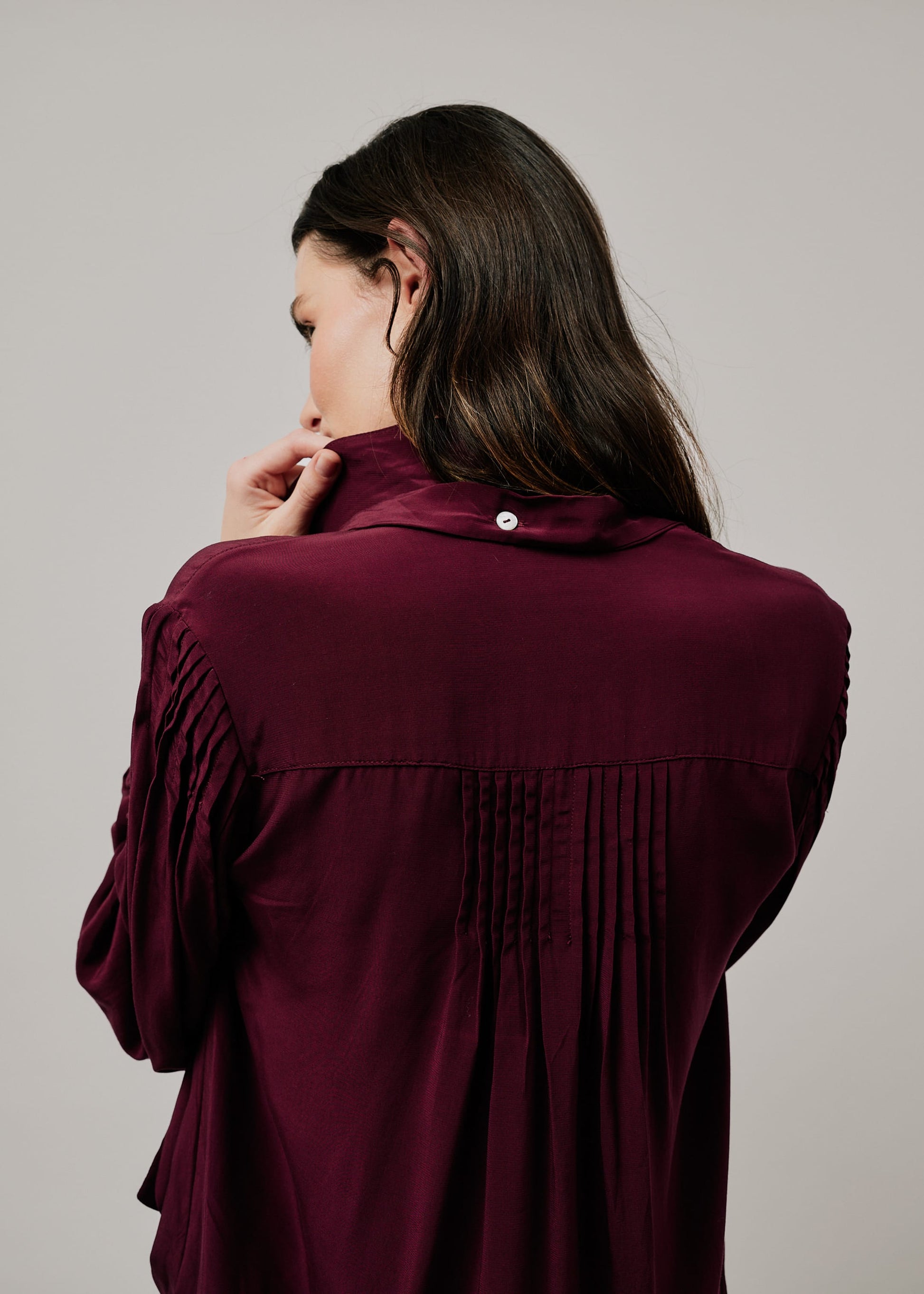 Script Blouse acai / S/M Script Blouse