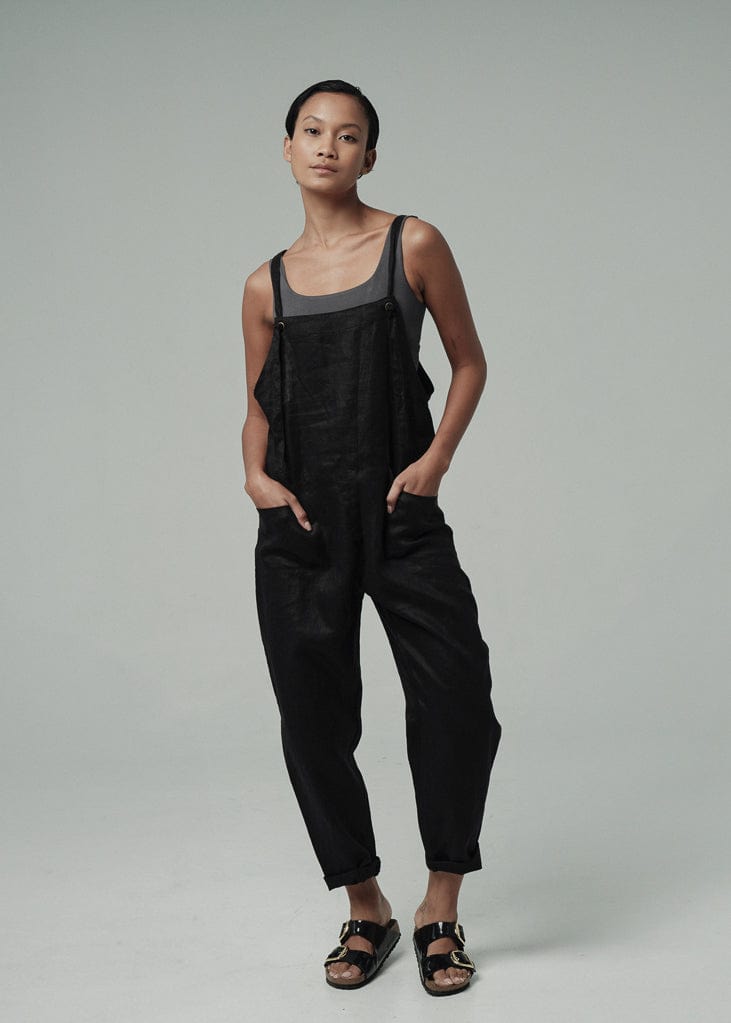 Artista Linen Overalls black / S/M Artista Linen Overalls