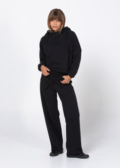 Nalu Hood black / S/M WE-AR Nalu Hood | Sustainable Yoga & Off-Duty Wear