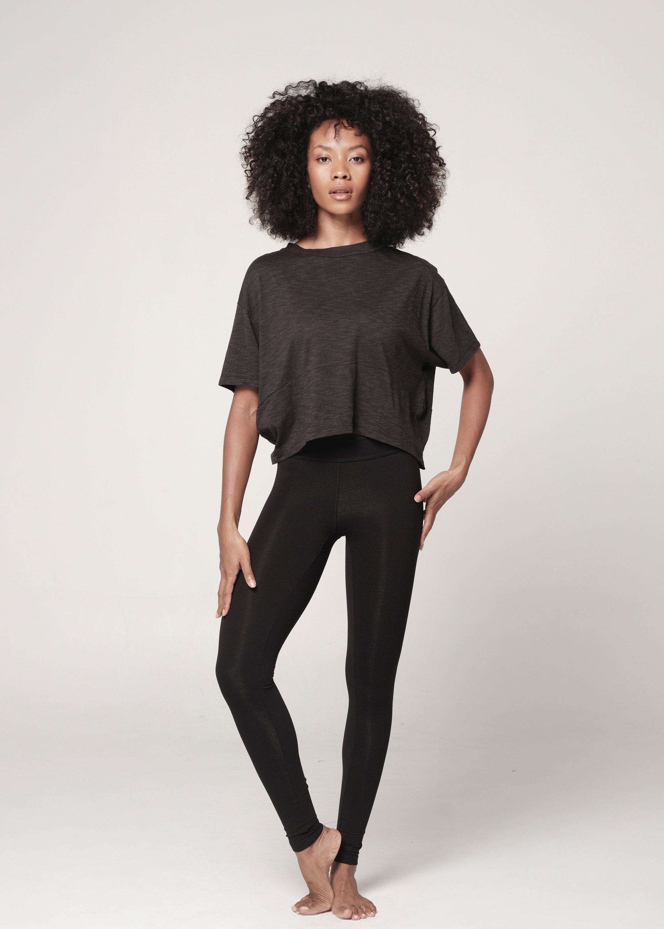 Basika Lyte Organic Leggings black / XS Basika Lyte Organic Leggings | Womens Yoga Leggings | WE-AR