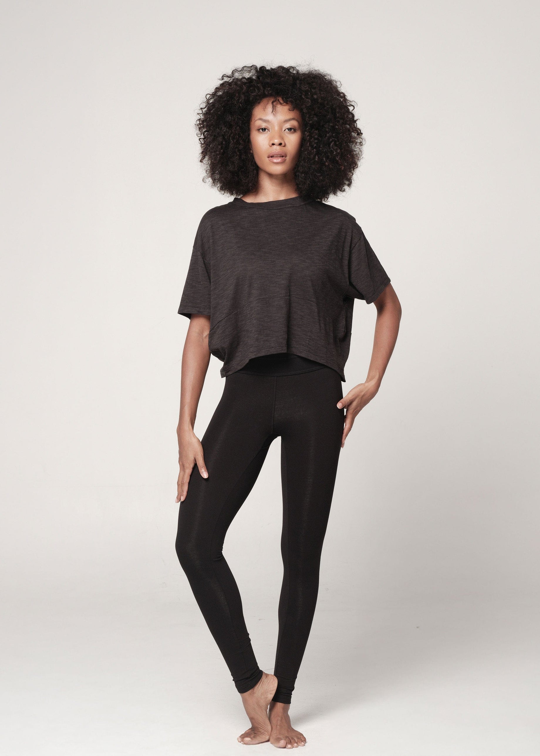 Basika Lyte Organic Leggings black / XS Basika Lyte Organic Leggings | Womens Yoga Leggings | WE-AR