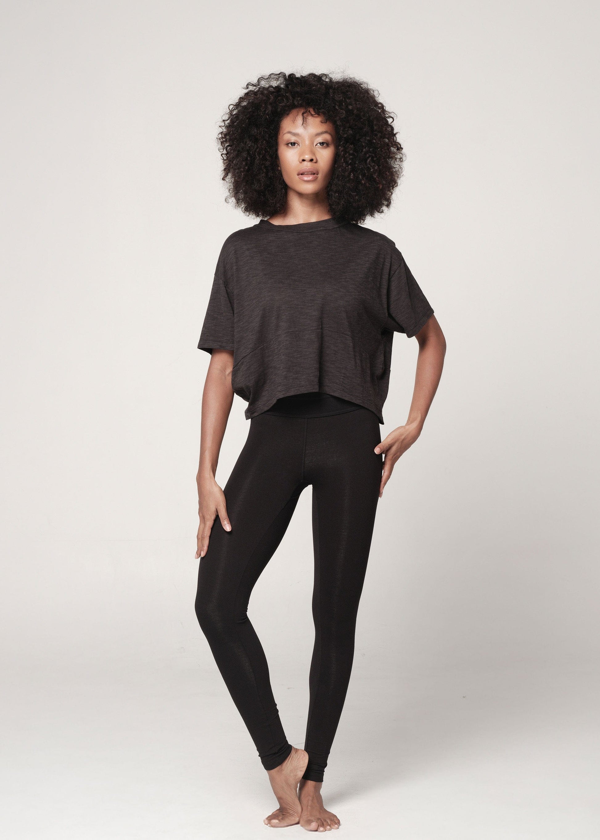 Basika Lyte Organic Leggings black / XS Basika Lyte Organic Leggings | Womens Yoga Leggings | WE-AR