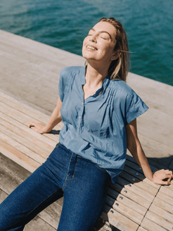 Alea Shirt Blue Haze / S/M Alea Shirt