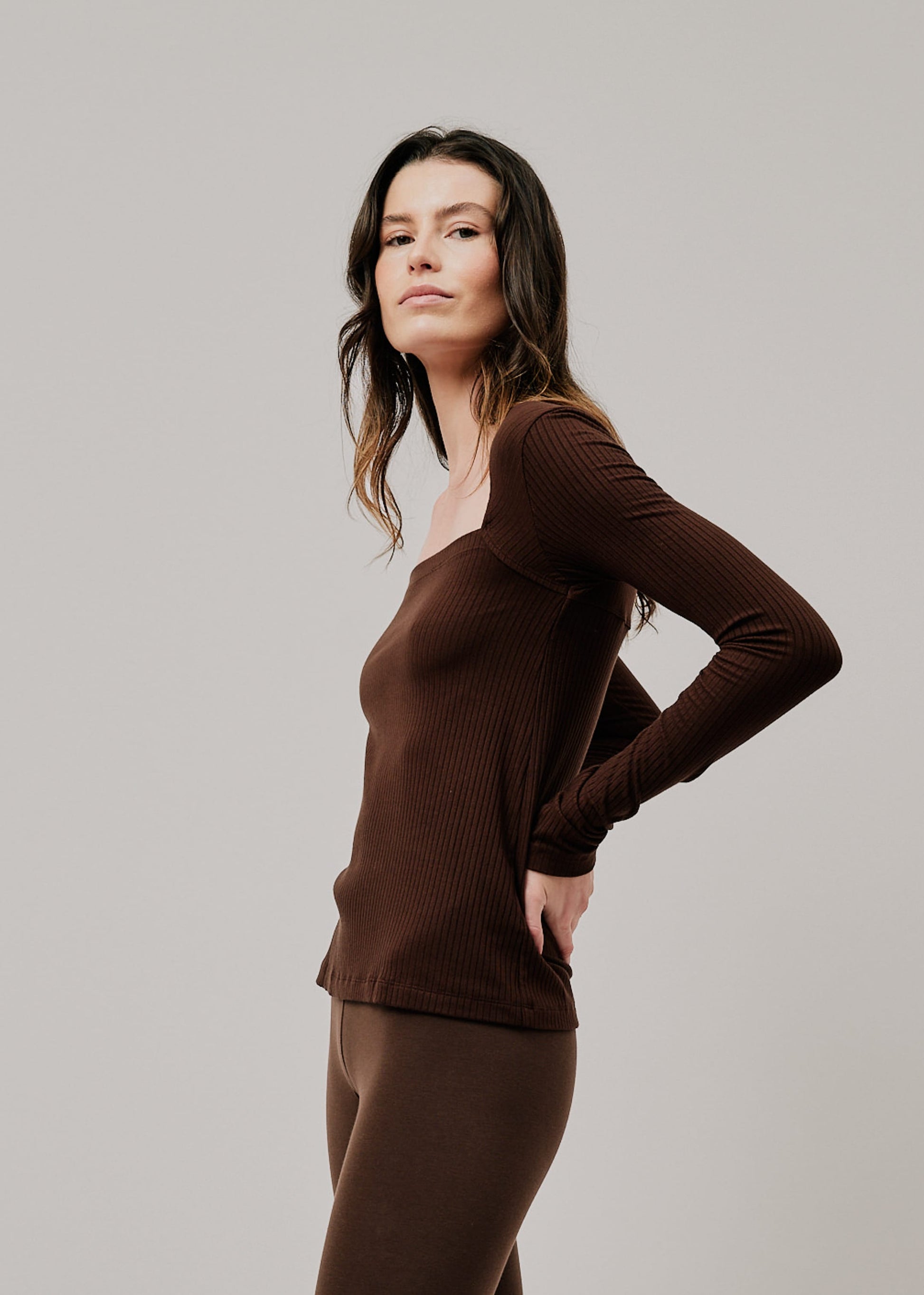 Linea Long Sleeve cacau / XS Linea Long Sleeve