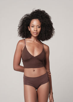 Sierra Bralette cacau / XS Sierra Bralette | Womens Yoga Bra | WE-AR