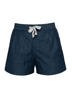 Deck Shorts chambray blue / L Deck Shorts | Womens Linen Shorts | WE-AR