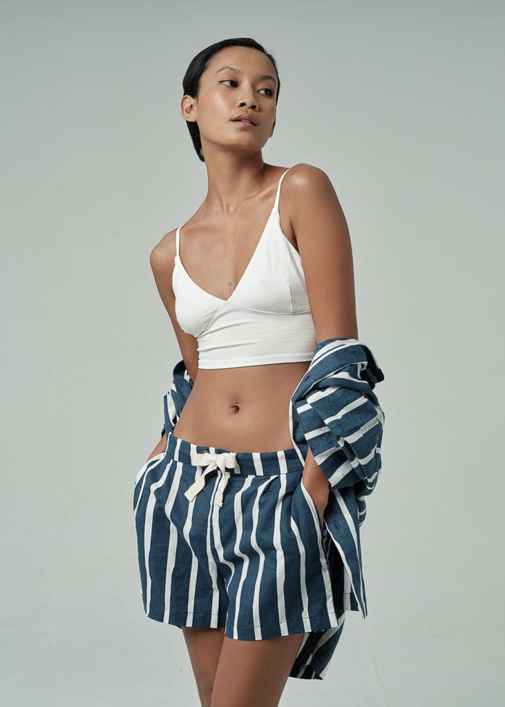Deck Short / Wide Batik Stripe Deck Short / Wide Batik Stripe