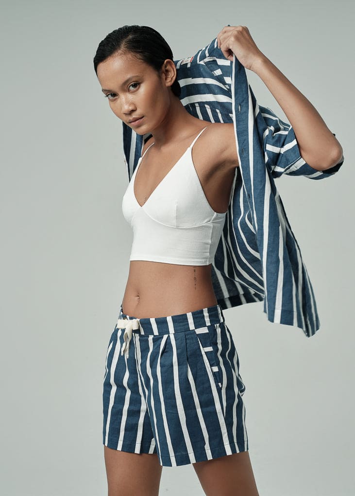 Deck Short / Wide Batik Stripe Deck Short / Wide Batik Stripe