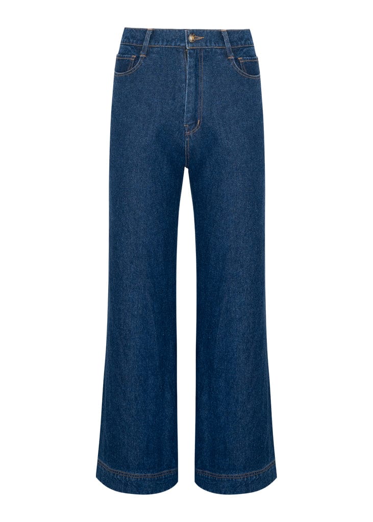 Denim Flares deep blue / S