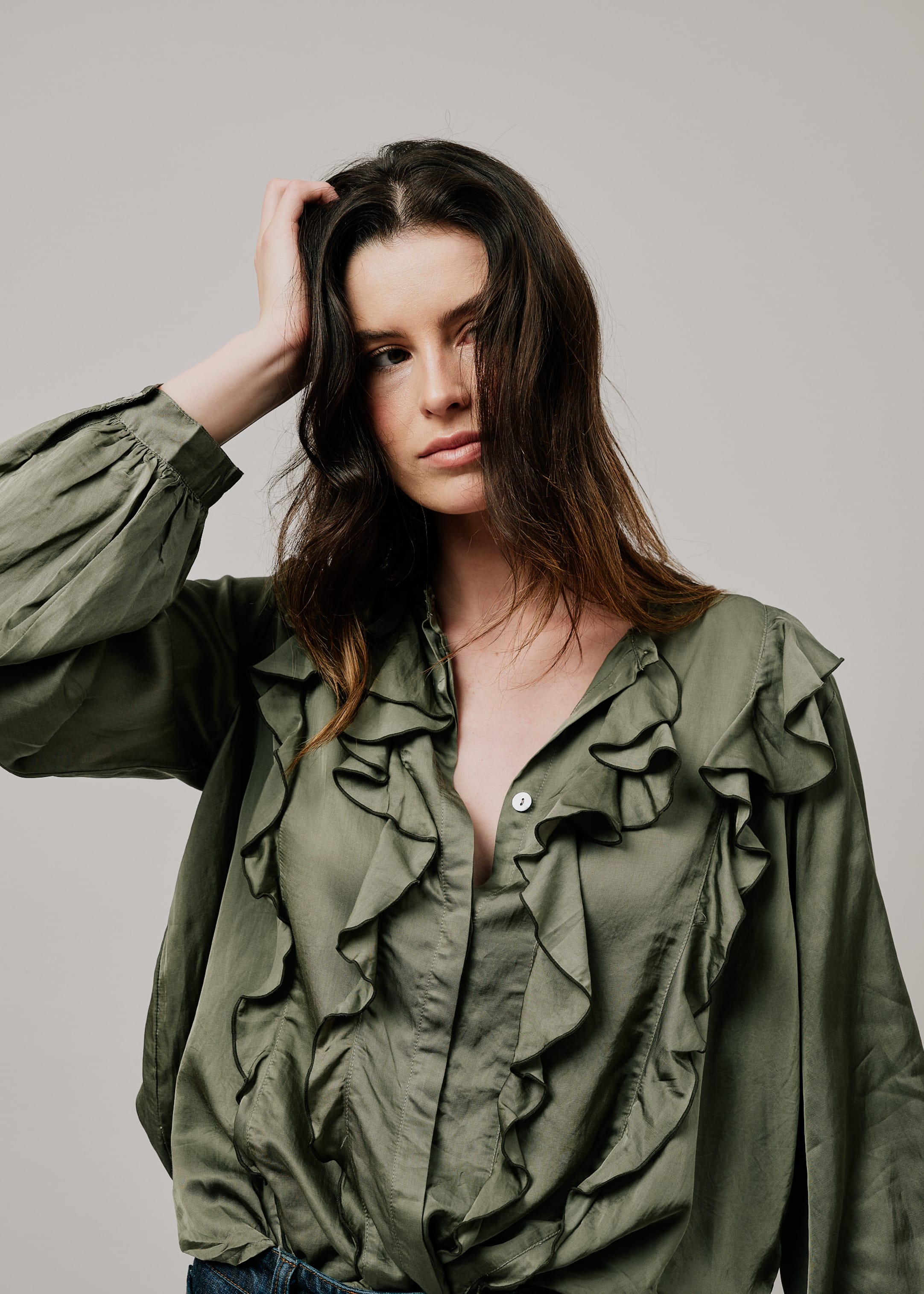 Cadence Blouse forest green / S/M Cadence Blouse