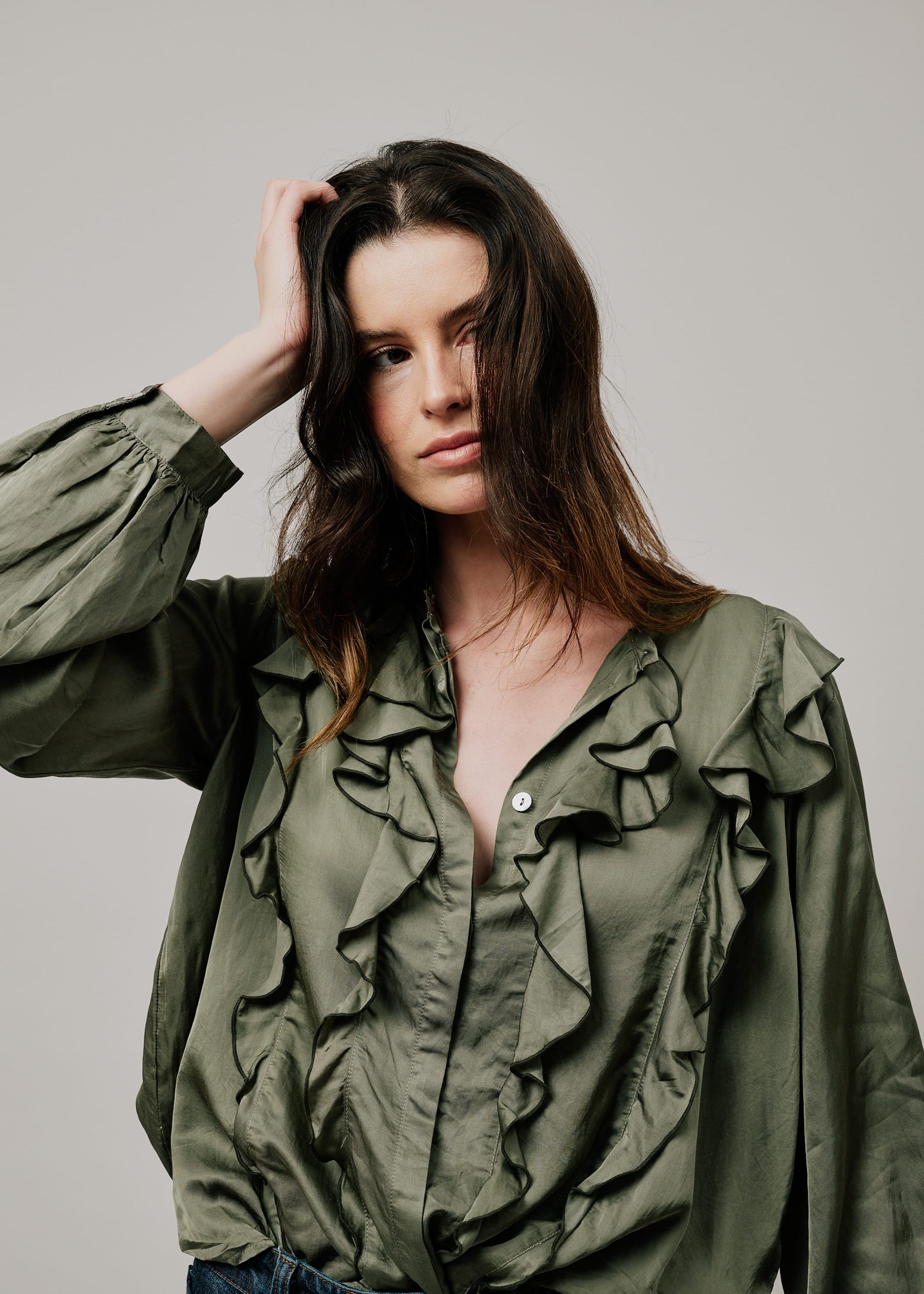 Cadence Blouse forest green / S/M Cadence Blouse