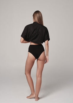 High Waisted French Rib Knickers High Waisted French Rib Knickers