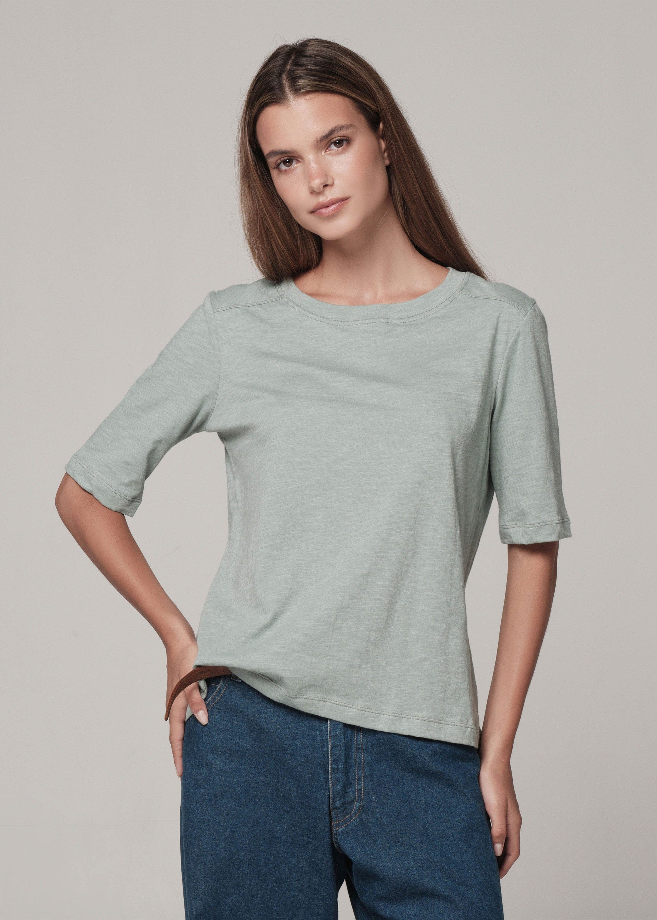 Breeze Tee matcha mylkshake / XS WE-AR Breeze Tee | Sustainable Yoga & Off-Duty Wear