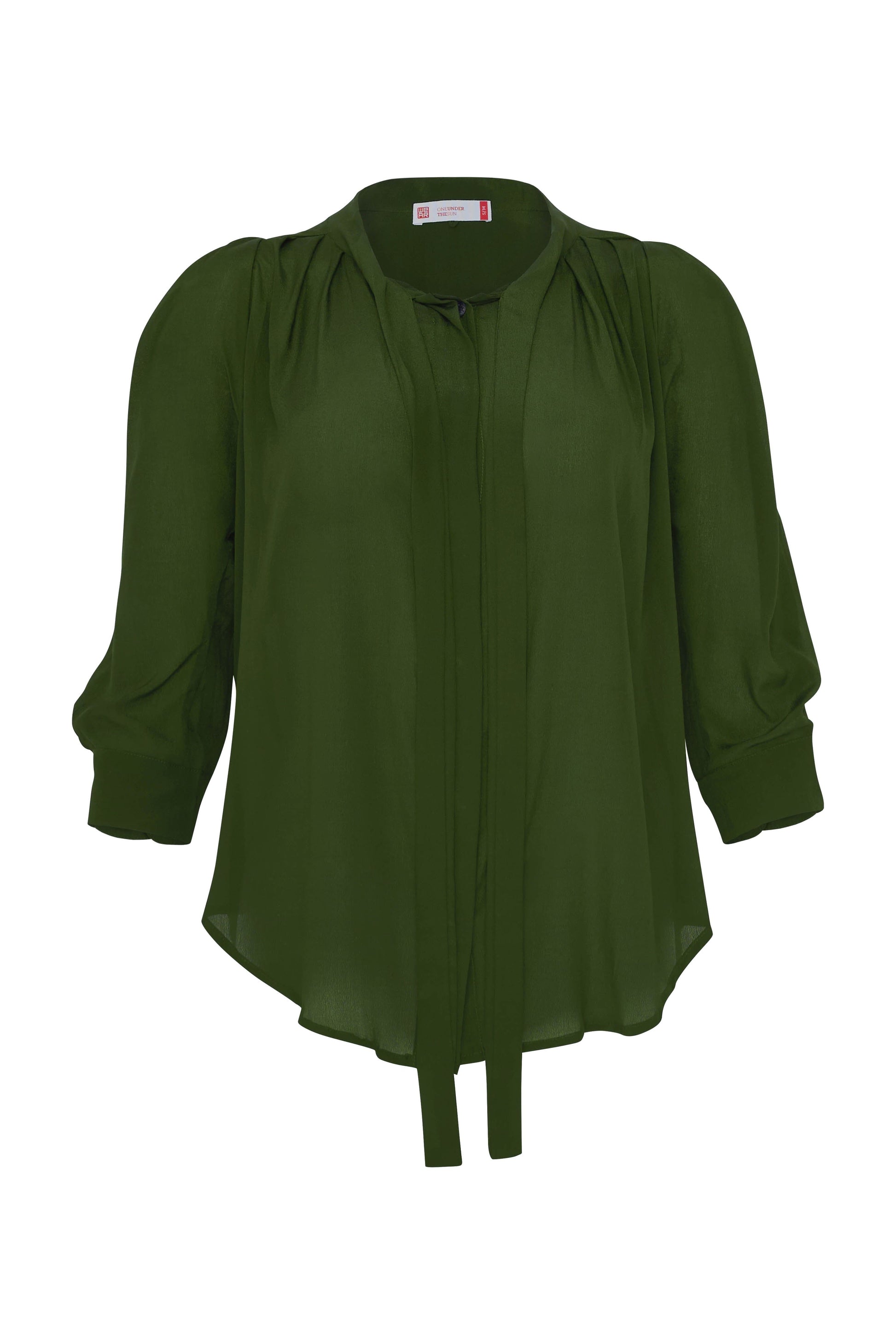 Silk Coucou Shirt olive / S/M WE-AR Silk Coucou Shirt | Sustainable Yoga & Off-Duty Wear