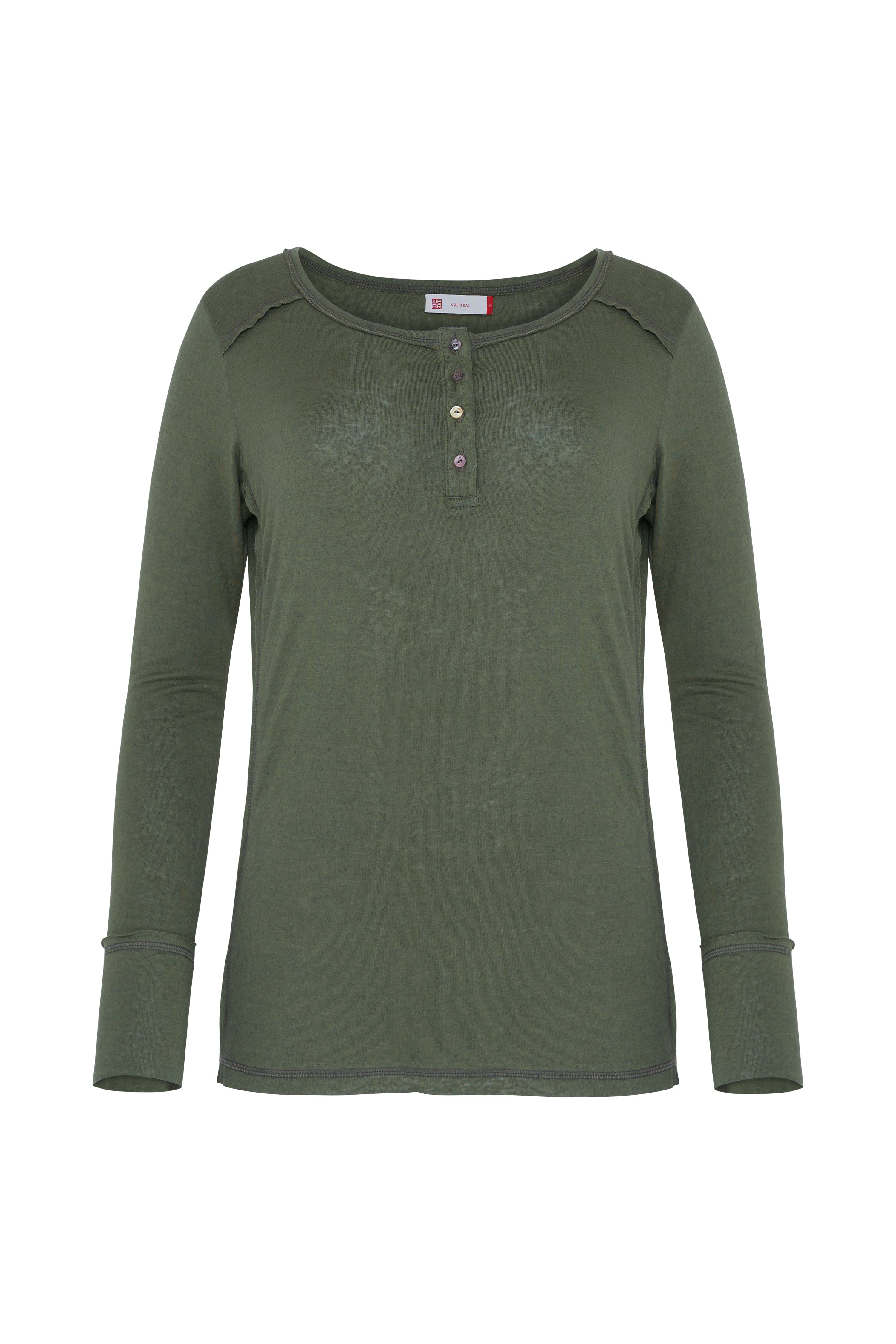 Serafina Long Sleeve olive / XS WE-AR Serafina Long Sleeve | Sustainable Yoga & Off-Duty