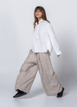 Avion Shirt Parchment / S/M Avion Shirt | Sustainable Yoga & Off-Duty Wear