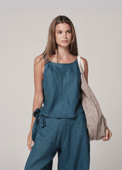 Linen River Tank pelorus blue / SM Linen River Tank