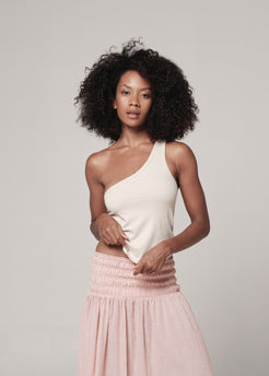 Asym Shelf Bra Putty / XS Asym Shelf Bra