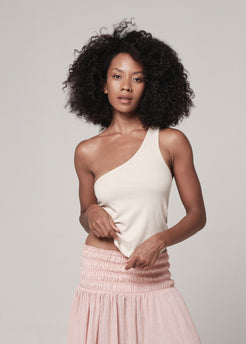 Asym Shelf Bra Putty / XS Asym Shelf Bra