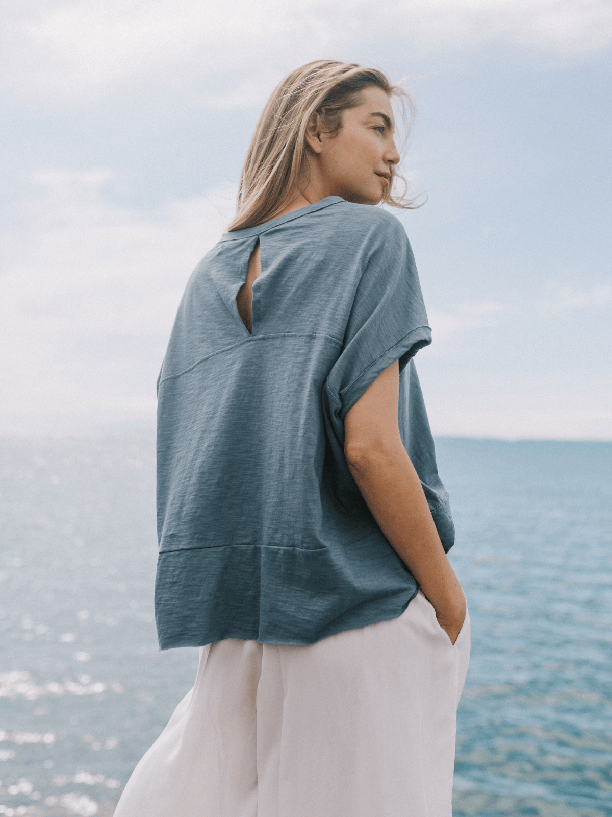 Pala Tee River Stone / S/M Pala Tee